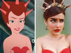 Foto Keren Meniru Makeup Karakter Putri Disney