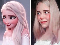 Foto Keren Meniru Makeup Karakter Putri Disney