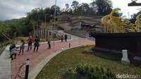 Tiga ikon gerbang lainnya, Kalpataru, Singa dan Gajah ditargetkan rampung pada tahun 2021 akhir. (Eko Susanto/detikcom)