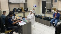 Habib Rizieq diperiksa penyidik setelah ditetapkan sebagai tersangka penghasutan di kerumunan Petamburan. (Foto: dok. Istimewa)