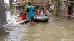Potret Ratusan Rumah di Kudus Terendam Banjir