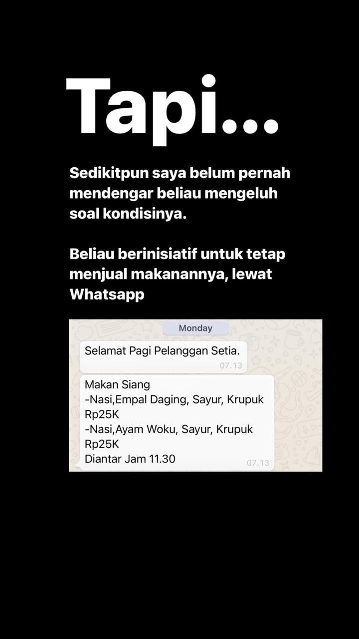Penghasilan Turun, Penjaga Kantin Ini Malah Rutin Beramal Lewat 'Jumat Berkah'