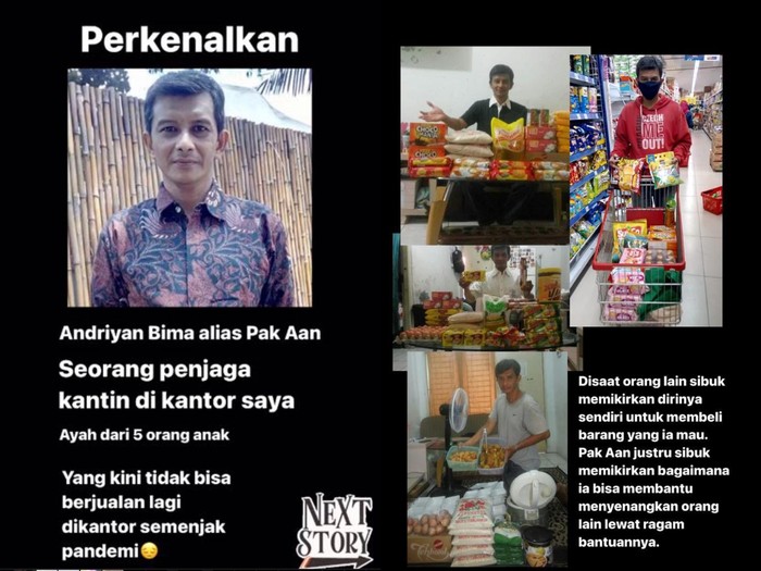 Penghasilan Turun, Penjaga Kantin Ini Malah Rutin Beramal Lewat Jumat Berkah