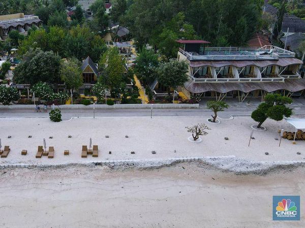Potret Gili Trawangan yang Sepi Gegara COVID-19