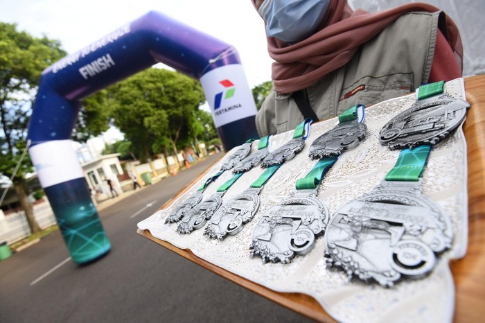 Sebanyak 3.000 pelari dari seluruh Indonesia mengikuti ajang Live Run dalam acara lari tahunan Pertamina Eco Run 2020.