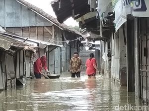 6 Desa di Gresik Masih Terendam Banjir Luapan Kali Lamong