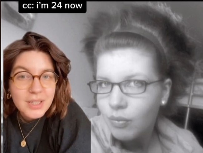 Sebuah tren di TikTok bikin heran para netizen ketika melihat orang-orang yang justru tampak lebih muda sekarang dari pada ketika mereka remaja. Tren itu pun dimulai oleh @kactavish yang menunjukkan perbedaan penampilannya di usia 12 tahun versus sekarang saat berusia 24.  Foto: TikTok