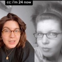 Sebuah tren di TikTok bikin heran para netizen ketika melihat orang-orang yang justru tampak lebih muda sekarang dari pada ketika mereka remaja. Tren itu pun dimulai oleh @kactavish yang menunjukkan perbedaan penampilannya di usia 12 tahun versus sekarang saat berusia 24.  Foto: TikTok