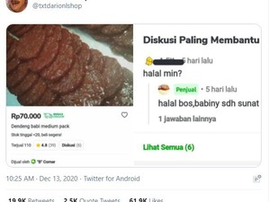 Soal Kehalalan Dendeng Babi dan Aksi Nenek Akali Supermarket