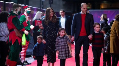 Potret Harmonis Keluarga Pangeran William, Debut Tampil Berlima di Red Carpet