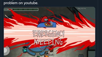 Netizen berkumpul di Twitter untuk bicarakan tumbangnya YouTube dan kawan-kawan ala emergency meeting di Among Us. Foto: Twitter