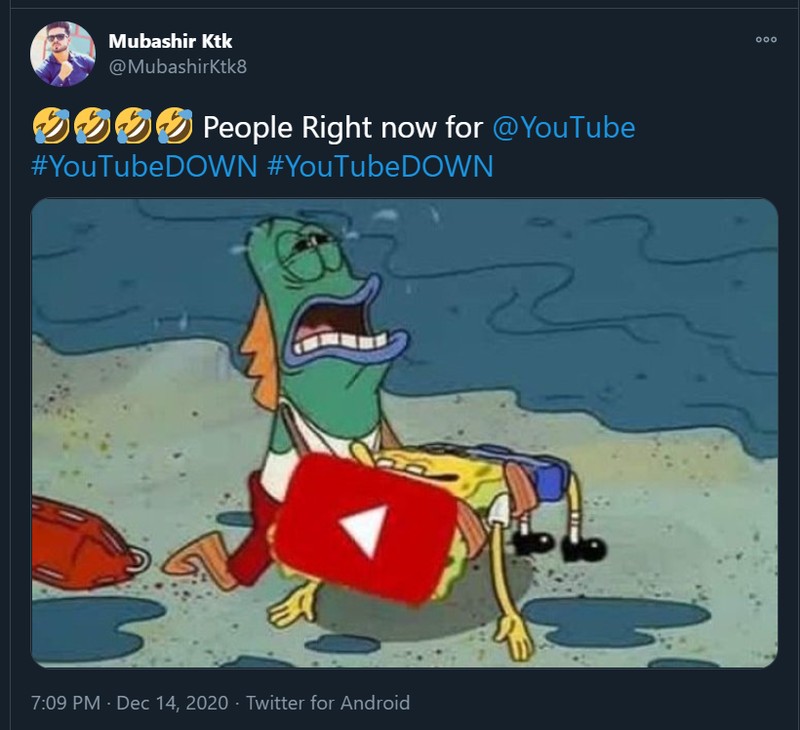 Meme YouTube tumbang