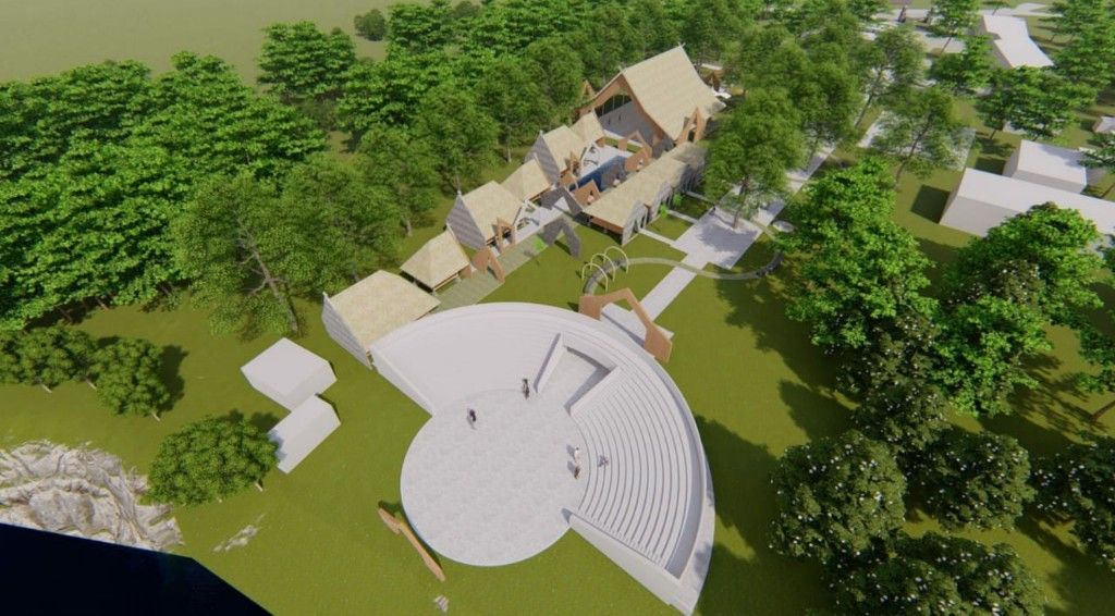 Penampakan Pusat Budaya di Kawasan Situs Ciung Wanara Ciamis yang Segera Dibangun