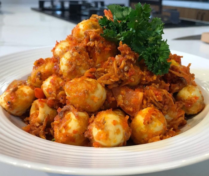 Sambal Telur Puyuh dan Teri