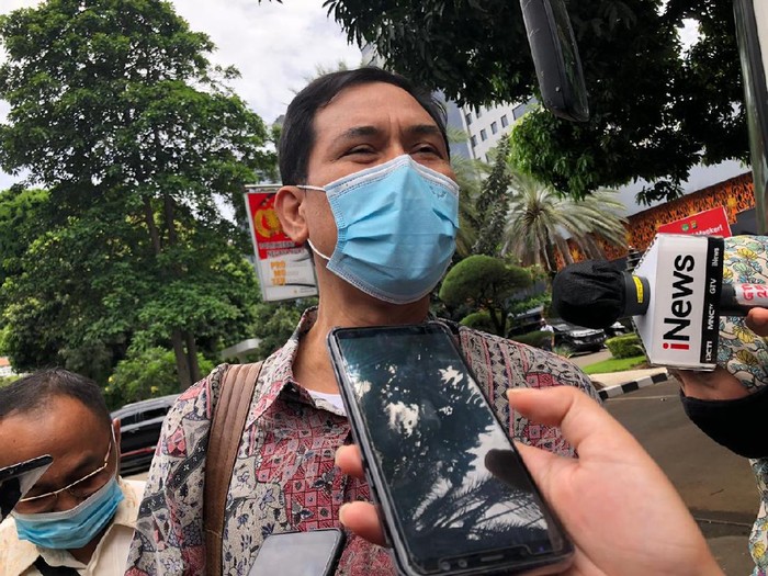 Sekretaris Umum FPI Munarman di Polda Metro Jaya.