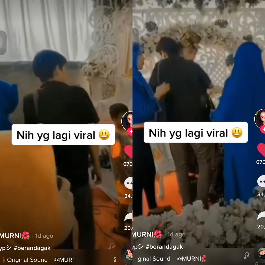 tiktok Kisah Adrian Hidayat atau biasa dipanggil Dayat. Ia datang ke nikahan mantan pacarnya, Aolina Alfia Lestari