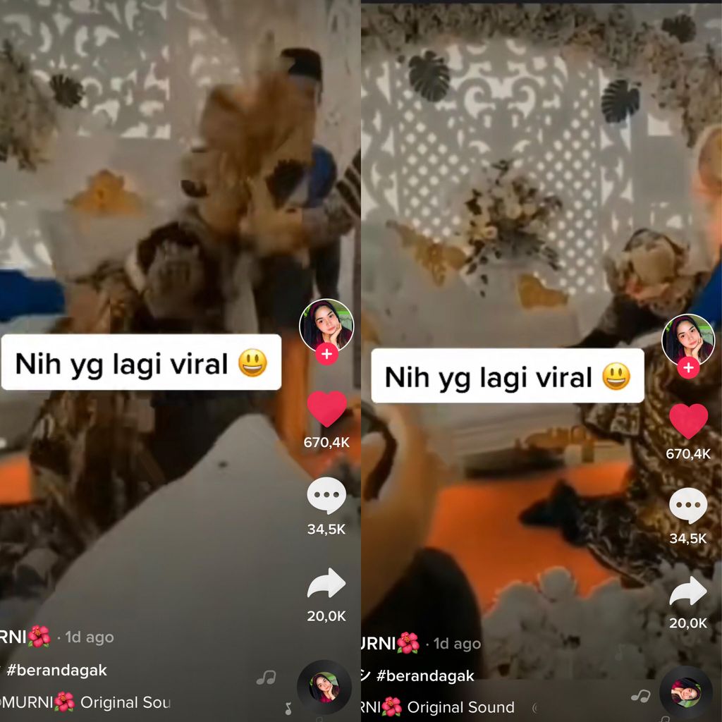 tiktok Kisah Adrian Hidayat atau biasa dipanggil Dayat. Ia datang ke nikahan mantan pacarnya, Aolina Alfia Lestari