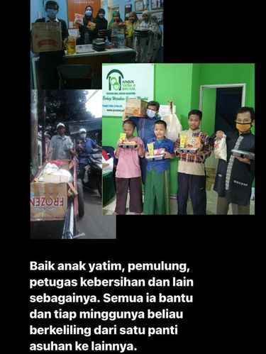 Kisah Andriyan Bima alias Pak Aan yang bersedekah dan menyalurkan bantuan setiap Jumat