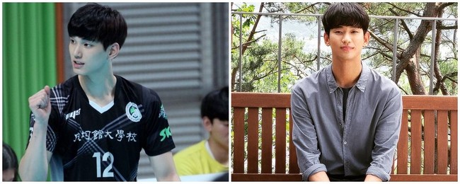 Harus diakui bahwa bentuk wajah serta potongan rambut atlet bola voli Korea Selatan bernama Lim Sung-jin ini sangat mirip dengan aktor Kim Soo-hyun. Sampai susah menemukan perbedaannya kan? Foto: Instagram/@limsungjinn; @soohyun_k216