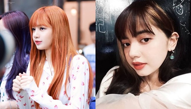 Mojang Bandung bernama Shegan juga sempat disebut-sebut punya wajah cantik yang sangat mirip dengan Lisa Blackpink. Ditambah lagi model rambut keduanya pun sama. Foto: Instagram/@lalalalisam; @itsegans