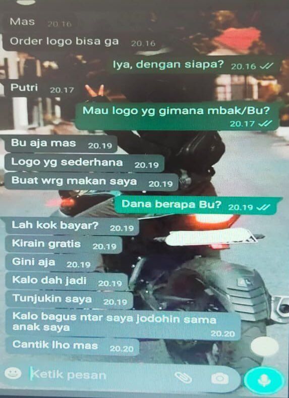 Emak-emak Pesan Logo Warung Makan