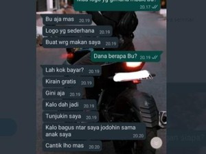 Kocak! Emak-emak Tawari Perjodohan Saat Minta Dibuatkan Logo Warung Makan
