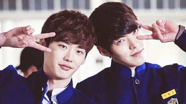 Lee Jong Suk and Kim Woo Bin (Tangkapan Layar Allkpop)