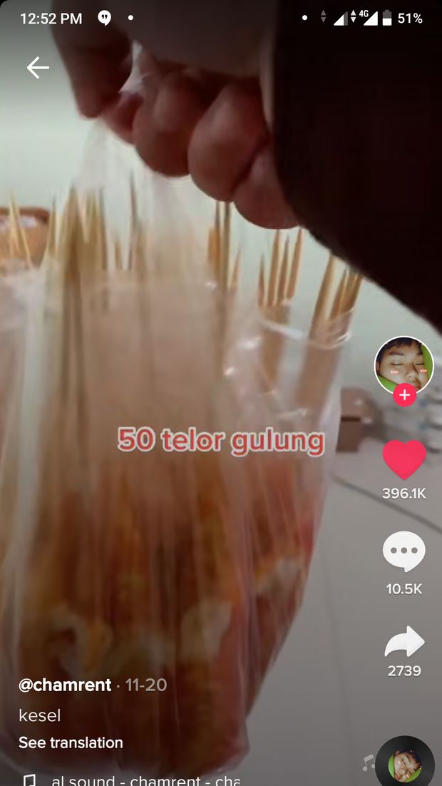 Mukbang 50 Telor Gulung, Pria Ini Kesal Karena Videonya Belum Terekam
