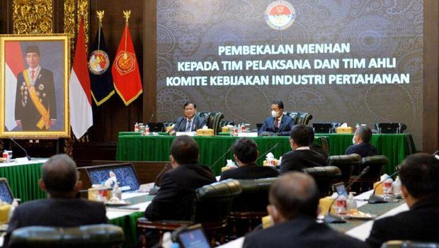Prabowo lantik Komite Kebijakan Industri Pertahanan (KKIP) / Dok. Kemhan
