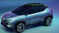Renault Kiger punya desain yang unik, jendela belakang yang dibuat miring, spoiler yang terintegrasi di atap dan kaca spion yang meruncing dirancang layaknya sayap  pesawat. Foto: Renault indonesia
