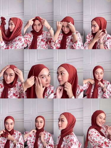 Tutorial hijab ala Indah Nada Puspita