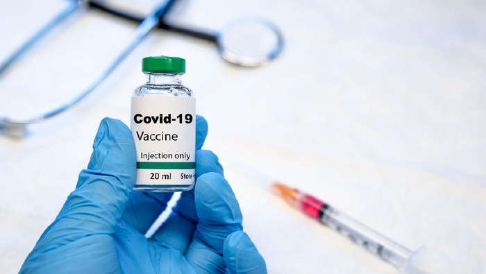 Vaksin Covid-19 Illustrative picture of coronavirus vaccine under trail
