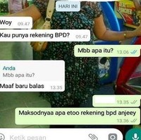 Chatnya sama-sama pakai singkatan bikin jadi sama-sama bingung kan. Auto bengek! Foto: Twitter