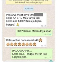 Gawat nih guys bisa-bisa jadi salah pengertian nanti kalau chatnya disingkat-singkat. Ada yang pernah kayak gini? Foto: Twitter