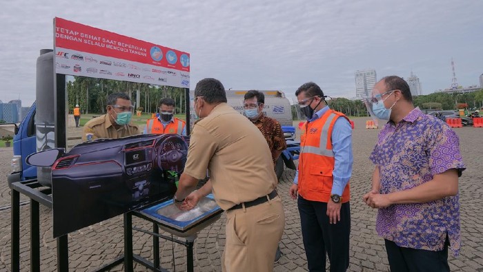 Fasilitas cuci tangan dari komunitas Honda