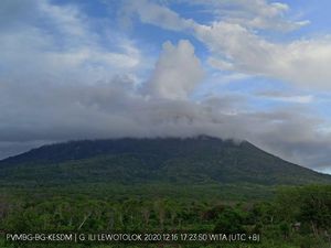 PVMBG: Gunung Ili Lewotolok Masih Erupsi, Sehari Bisa Lebih 10 Kali
