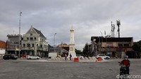 Usai merampungkan ducting kabel di kawasan Tugu Pal Putih, Pemkot Yogya bakal merevitalisasi Jalan Jenderal Sudirman dan sebagian kawasan Kota Baru. Sehingga ke depan area tersebut juga bebas kabel melintang. Pradito Rida Pertana/detikcom.