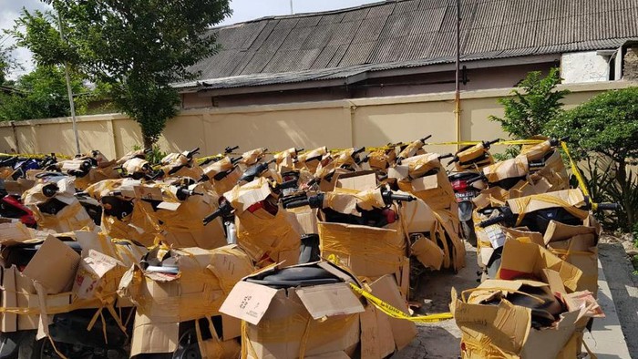 Polisi amankan puluhan motor bodong di Cipinang, Jaktim