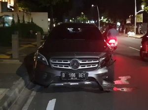 Begini Detik-detik Salshabilla Adriani Tabrak 2 Mobil di Kemang