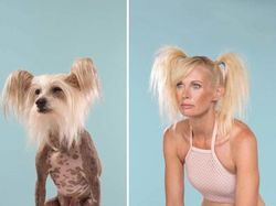 10 Momen Majikan Kembaran dengan Anjing Peliharaan, Cute!