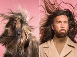 10 Momen Majikan Kembaran dengan Anjing Peliharaan, Cute!