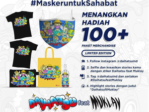 Daihatsu Feat Muklay Bagi-bagi Masker Gratis, Ini Cara Dapatkannya!