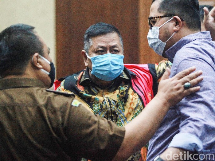 Perantara suap Djoko Tjandra ke Irjen Pol Napoleon, Tommy Sumardi mengikuti sidang pembelaan (pledoi)  di Pengadilan Tipikor, Jakarta, Kamis (17/12/2020).
