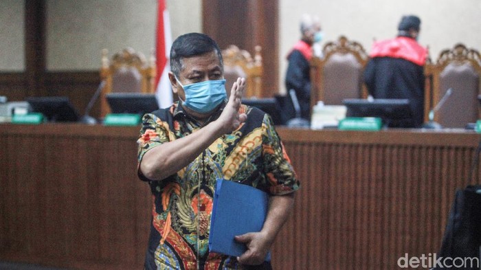 Perantara suap Djoko Tjandra ke Irjen Pol Napoleon, Tommy Sumardi mengikuti sidang pembelaan (pledoi)  di Pengadilan Tipikor, Jakarta, Kamis (17/12/2020).