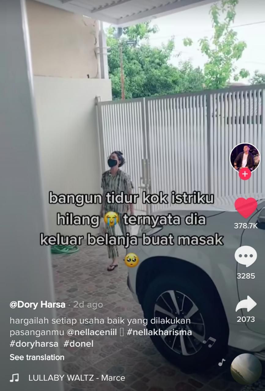 So Sweet! Nella Kharisma Rela Ngulek Sambal Pagi-pagi Buat Dory Harsa