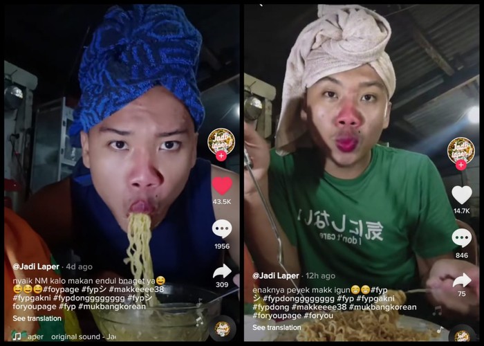 Bikin Parodi Nikita Mirzani Makan, Pria Ini Viral di TikTok