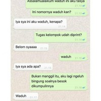 Waduh, jadi bingung nih bacanya. Ada yang namanya Waduh juga? Foto: Twitter/@txtdariwasap