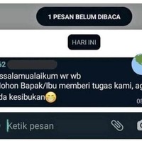Definisi nggak suka nganggur, sampe minta dikasih tugas. Ada-ada aja memang.. Foto: Twitter/@txtdaripelajar