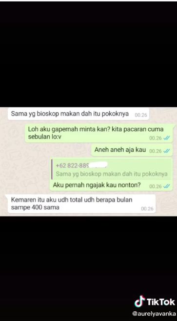 Tak Tahu Malu! Cowok Tagih Uang Makan ke Mantan Pacar