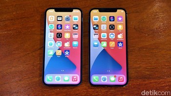 Layarnya sama-sama 6,1 inch, Super Retina XDR OLED dengan resolusi 1170 x 2532 pixels. Foto: Adi Fida Rahman/detikINET